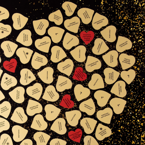 Zbliżenie na Zdrapkę Przeżyć dla Pary, widać kilka zdrapanych pól