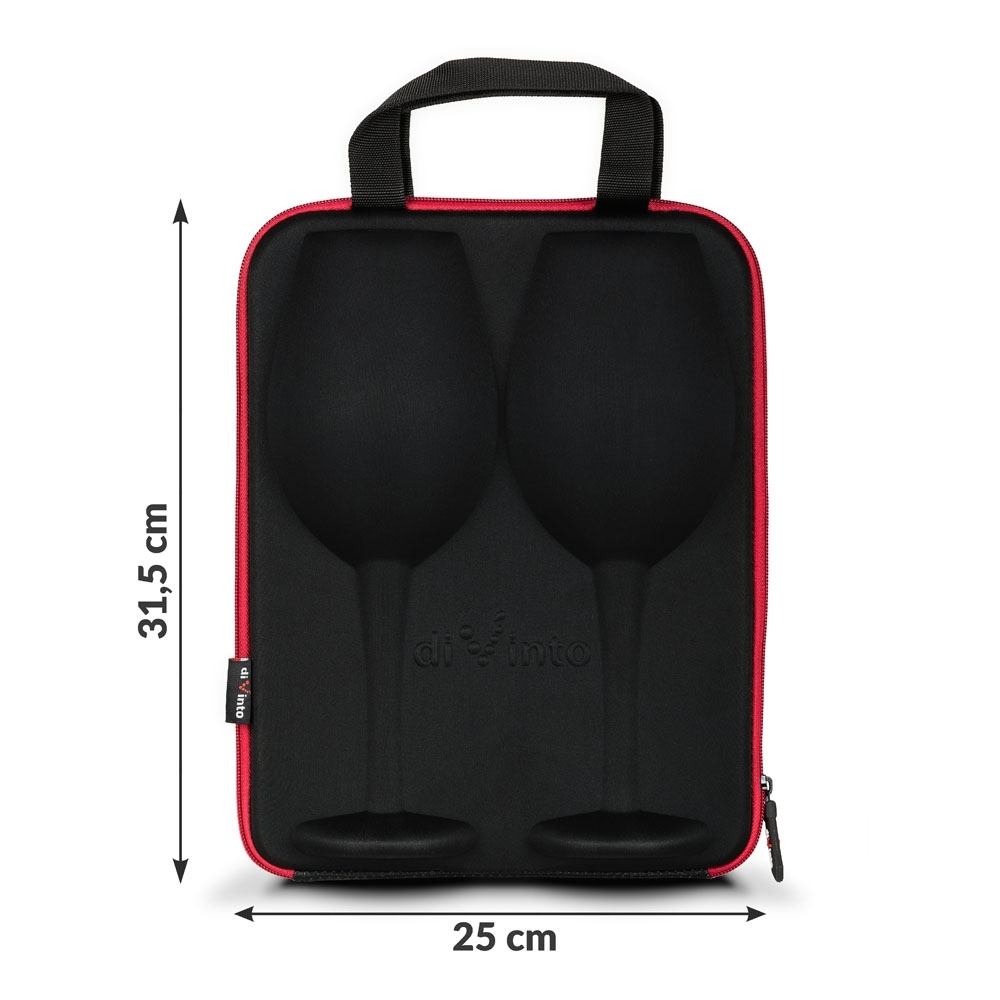 Etui z kieliszkami diVinto - rozmiar