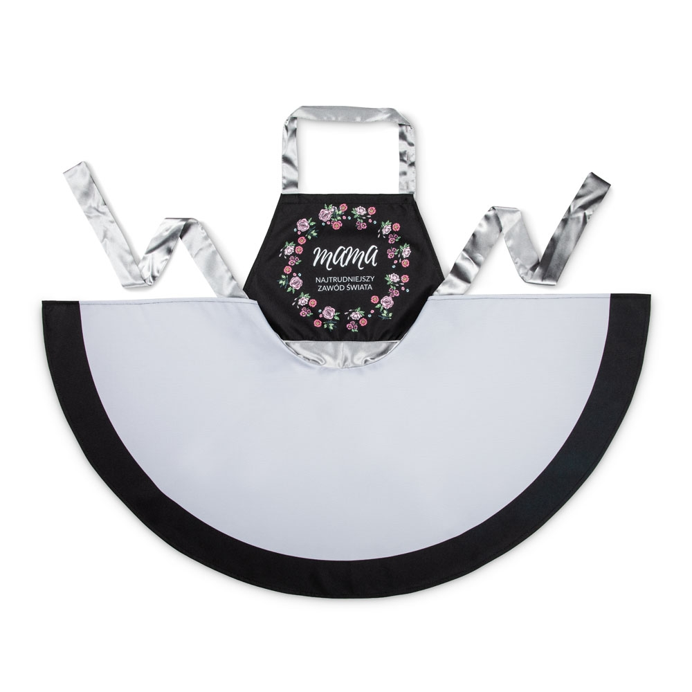 Nitly dla Mamy - Fartuszek Sukienka - jak wygląda rozłożony na płasko