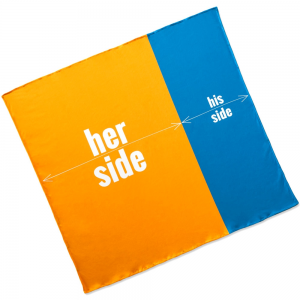 Ręcznik plażowy dla Młodej Pary - widok z góry